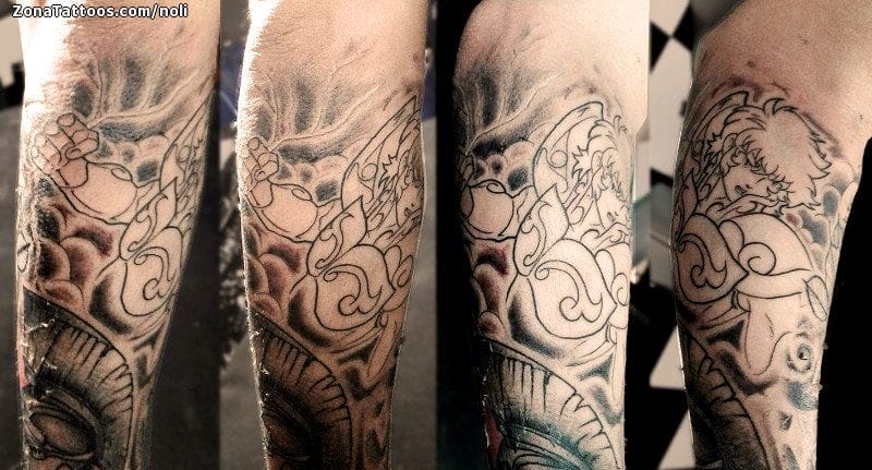 Foto de tatuaje Los Caballeros Del Zodiaco, Manga