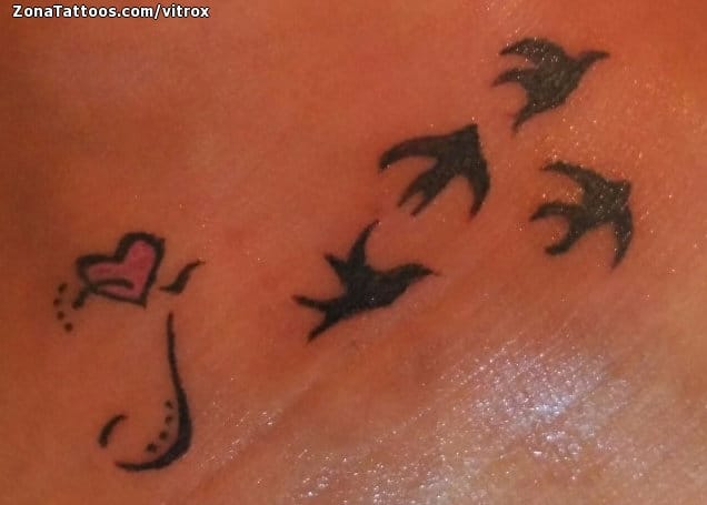 Foto de tatuaje Aves, Animales