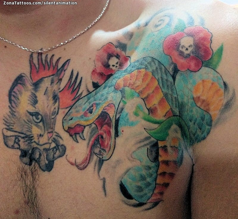 Foto de tatuaje Serpientes, Orientales, Animales