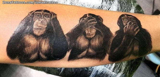Tattoo photo Monkeys, Chimpanzees, Animals