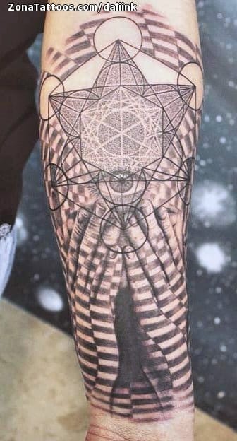 Tattoo photo Geometrics, Hands, Eyes