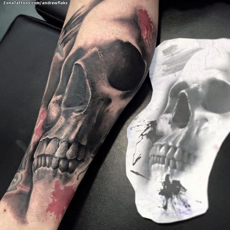 Tattoo photo Skulls, Gothic, Blood
