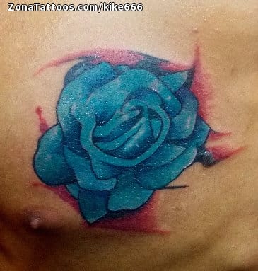 Tattoo photo Roses, Flowers, Chest