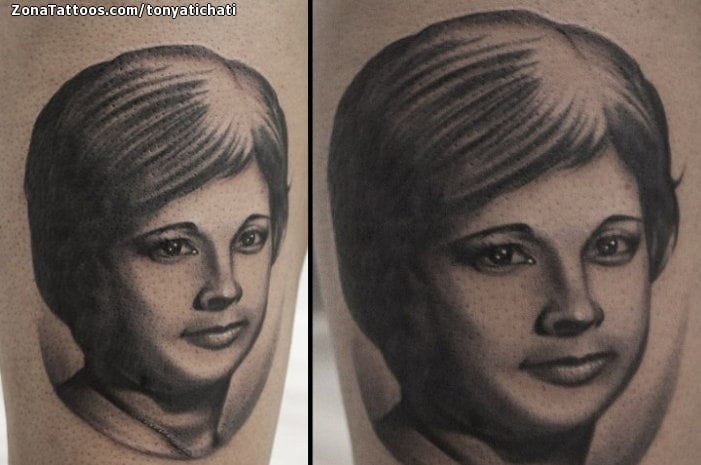 Foto de tatuaje Retratos, Rostros, Personas