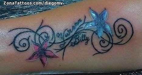 Tattoo photo Flowers, Flourish