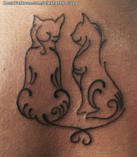 Foto de tatuaje Gatos, Animales