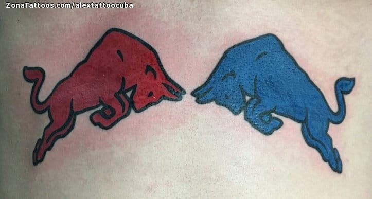 Foto de tatuaje Toros, Animales