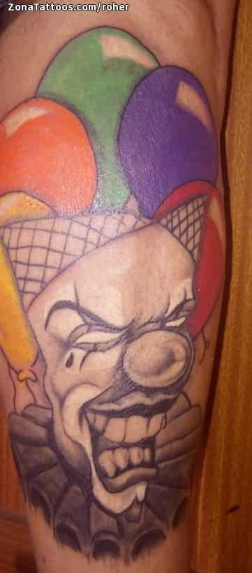 Tattoo photo Clowns, Balloons