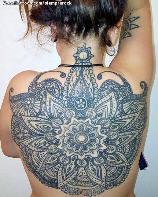 Tattoo photo Mandalas, Back