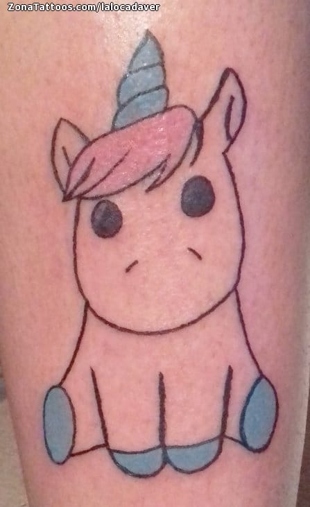 Foto de tatuaje Unicornios, Fantasía