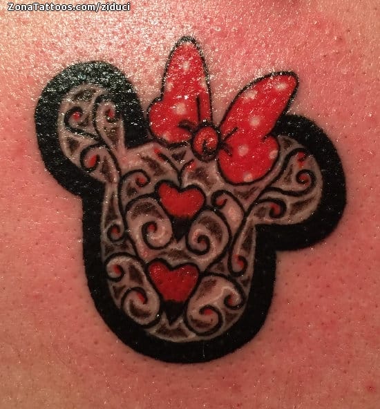 Foto de tatuaje Minnie Mouse, Disney, Pequeños