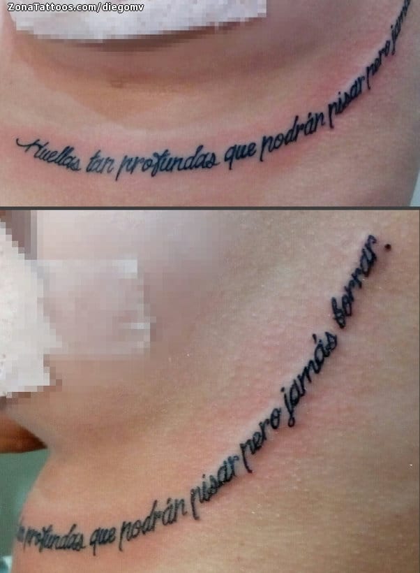 Foto de tatuaje Frases, Letras