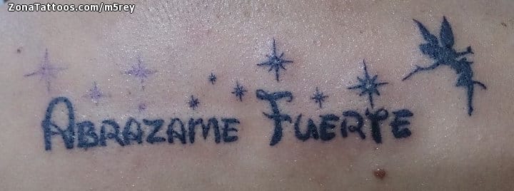 Foto de tatuaje Letras, Campanilla, Disney