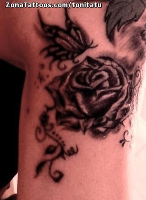 Foto de tatuaje Rosas, Flores