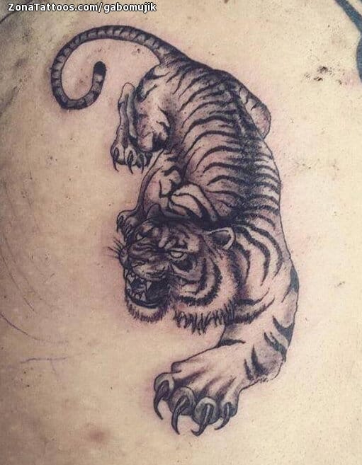 Foto de tatuaje Tigres, Animales