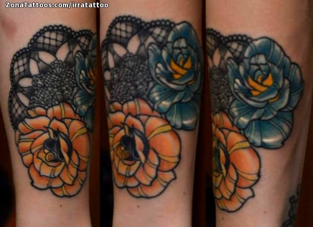 Foto de tatuaje Flores, Mándalas