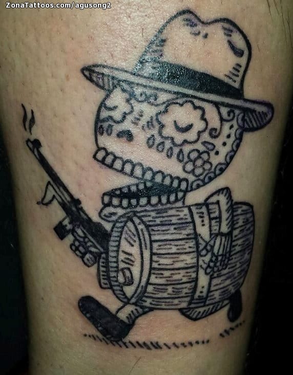 Tattoo photo Sugar Skull, Chicanos, Hats