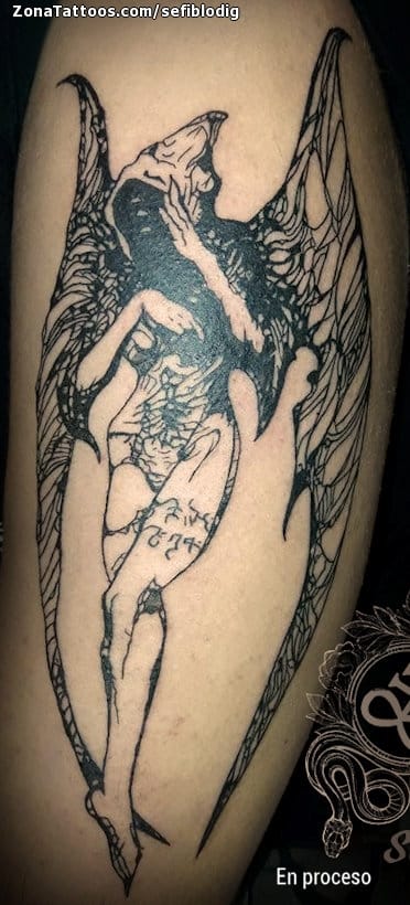 Foto de tatuaje Demonios, Góticos