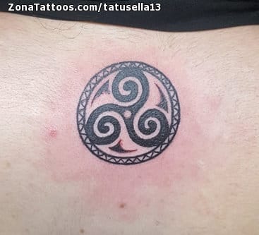 Tattoo photo Triskelion, Celtic, Symbols