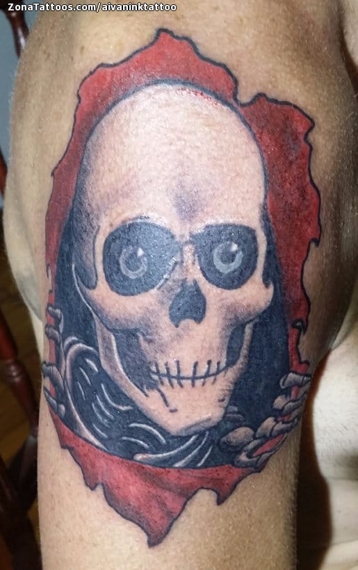 Foto de tatuaje Calaveras, Góticos, Esqueletos