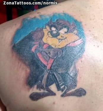 Tattoo of Tasmanian Devil, Looney Tunes