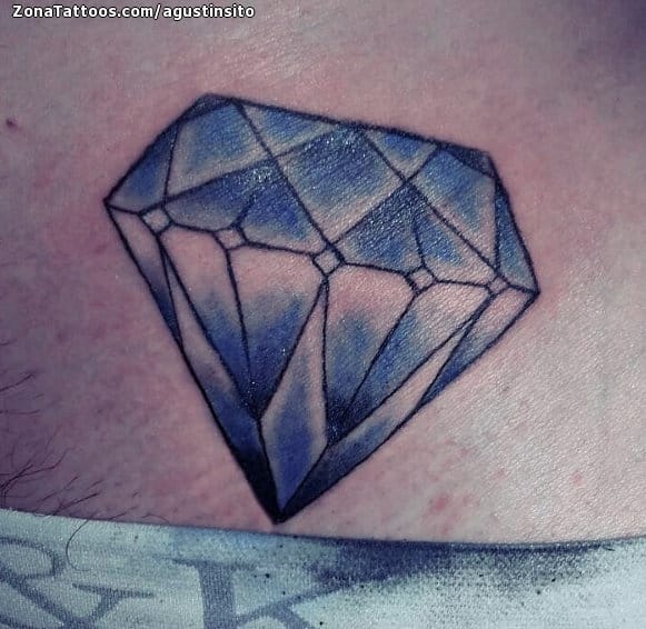 Foto de tatuaje Diamantes