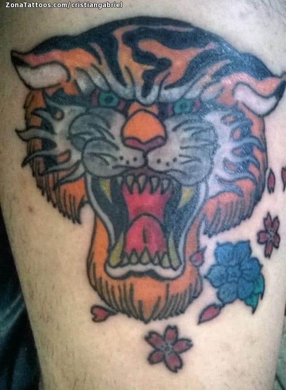 Tattoo photo Tigers, Animals