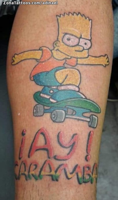 Foto de tatuaje Los Simpson, Series de TV