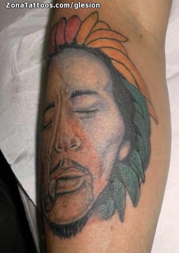 Foto de tatuaje Bob Marley, Rostros, Personas