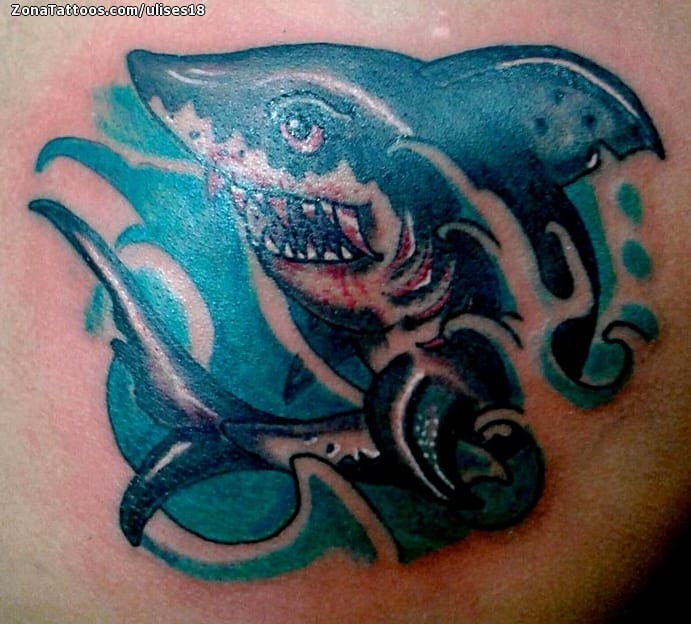 Foto de tatuaje Tiburones, Animales