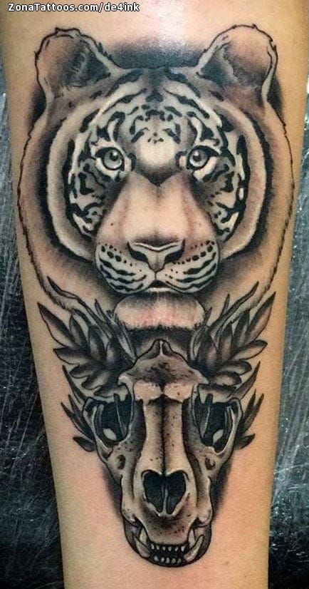 Tattoo photo Tigers, Animals