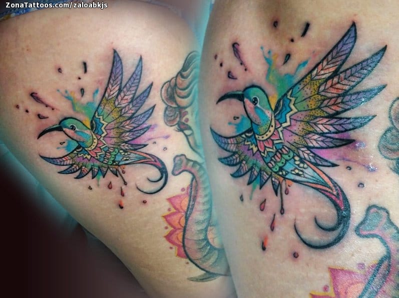 Foto de tatuaje Colibríes, Aves, Animales