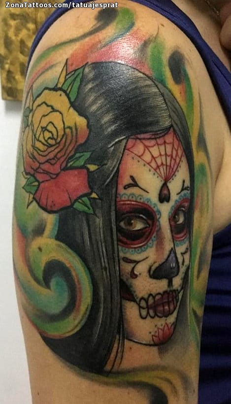 Tattoo photo Catrina, Shoulder