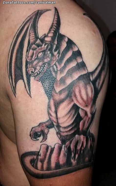 Tattoo photo Dragons, Fantasy