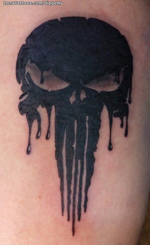 Tattoo of The Punisher, Comics, Logos