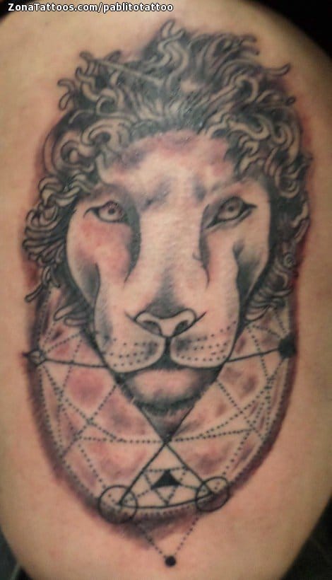 Foto de tatuaje Leones, Animales