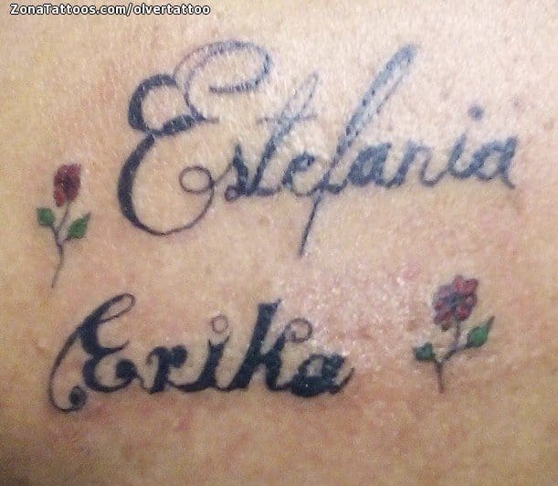 Tattoo photo Estefanía, Letters, Names