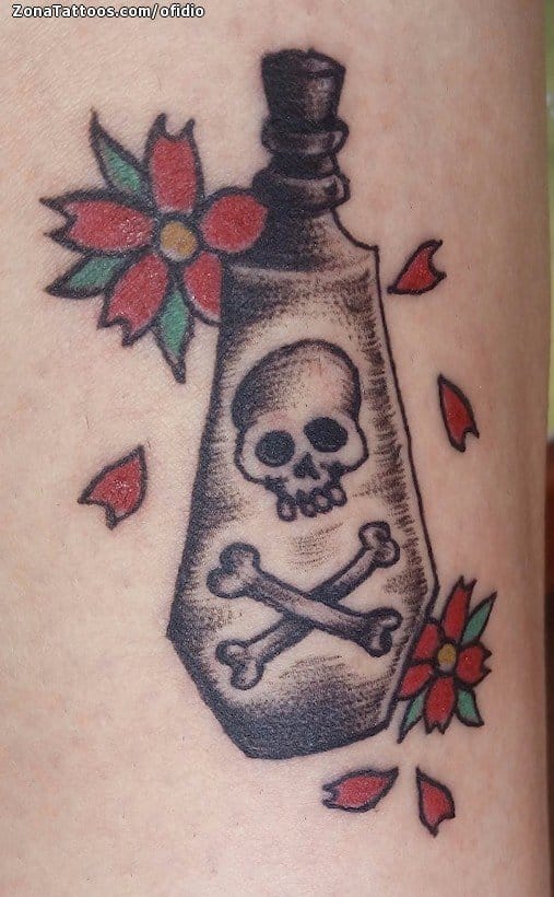 Tattoo of the Week Poison Bottle  Independent Tattoo  Delawhere