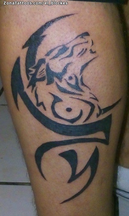 Foto de tatuaje Lobos, Tribales, Animales