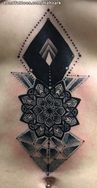 Tattoo photo Mandalas, Geometrics, Pointillism