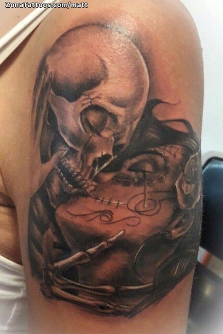 Tattoo photo Skulls, Catrina