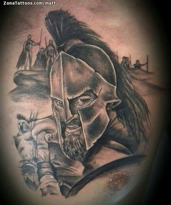 Tattoo photo Warriors, Helmets, Chest