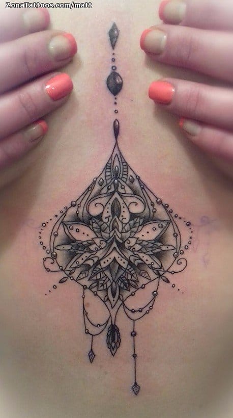 Tattoo photo Mandalas, Jewels, Chest