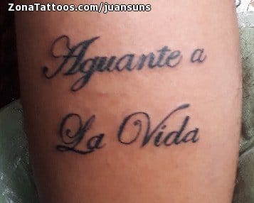 Foto de tatuaje Frases, Letras