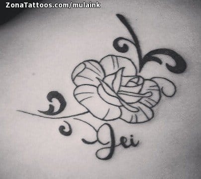 Tattoo photo Roses, Flowers