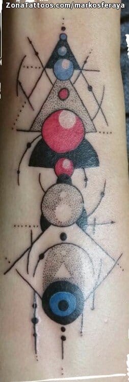 Foto de tatuaje Geométricos, Puntillismo