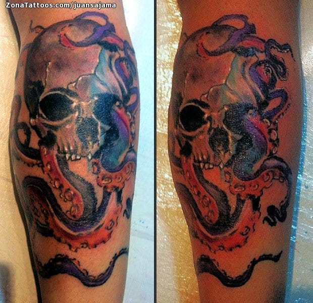 Foto de tatuaje Calaveras, Pulpos, Góticos