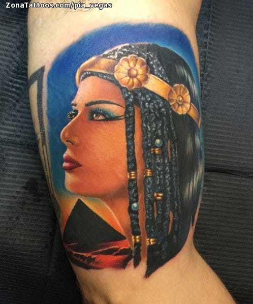 Foto de tatuaje Cleopatra, Egipcios, Rostros