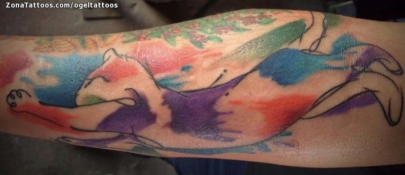 Tattoo photo Watercolor, Cats, Animals