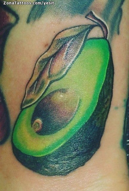 Tattoo photo Avocados, Food